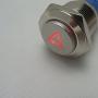 ESUPPORT 12V Car Red LED Emergency Hazard Warning Push Button Metal Switch