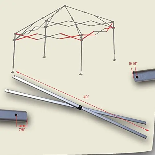 Quik Shade Weekender Elite 10 x 10 WE100 Canopy Side Truss Bar Replacement Parts Quik Shade Weekender Elite 10 x 10 WE100 Canopy Side Truss Bar Replacement Parts