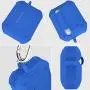 ATUAT Case Designed for AirPods Pro, Full-Body Protective Cover, Bumper Absorbs Shock, Anti-Fall, Anti-Scratch, Durable Silicone Case with Metal Carabiner - Blue ATUAT Case Designed for AirPods Pro, Full-Body Protective Cover, Bumper Absorbs Shock, Anti-Fall, Anti-Scratch, Durable Silicone Case with Metal Carabiner - Blue