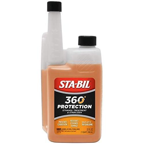 STA-BIL 360 Protection Ethanol Treatment And Fuel Stabilizer - Prevents Corrosion - Prevents Ethanol Damage - Cleans Entire Fuel System - Treats 160 Gallons, 32 fl. oz. (22275)