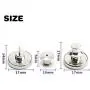 MIUYOON Button Pins for Jeans,17mm 6PCS Jean Buttons Replacement Button Pins for Pants Easy to Use and No Tools Require