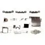 Internal Metal Plate Cover Parts for iPhone 5C,Bracket Replacement Inlcuding Complete Full Screw Set and Reapir Tool Kit for iPhone 5C