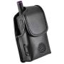 Turtleback Case Made for Unication G4 G5 Voice Pager Fire Radio Pager fire Radio Black Leather Pouch Holster Case with Heavy Duty Rotating Belt Clip, Magnetic Closure Flap
