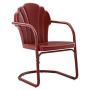 Crosley Tulip 2 Piece Chair Set Dark Red Satin