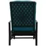 Kozyard Adjustable Patio Reclining Lounge Chair with Strong Extendable Metal Frame and Removable Cushions for Outdoor Reading, Sunbathing or Relaxation (Aqua)