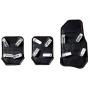 SZSS-CAR 3pcs Nonslip Car Pedal Pads Auto Sports Gas Fuel Petrol Clutch Brake Pad Cover Foot Pedals Rest Plate Kits For MT(Manual Transmission) Car