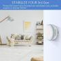 Hole-Free Metal Wall Mount Wall Stand Holder Stand Bracket for Dot 3rd Generation Voice Assistant, Solid Metal Stand Holder Bracket Case Applied in The Bedroom, Bathroom, Kitchen (1 Pack, White)