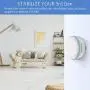Hole-Free Metal Wall Mount Wall Stand Holder Stand Bracket for Dot 3rd Generation Voice Assistant, Solid Metal Stand Holder Bracket Case Applied in The Bedroom, Bathroom, Kitchen (1 Pack, White)