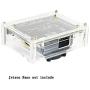 Acrylic Case (Type A) for The Jetson Nano Developer Kit Supports Cooling Fan Easy Access to Peripheral Connectors Dust Resistance