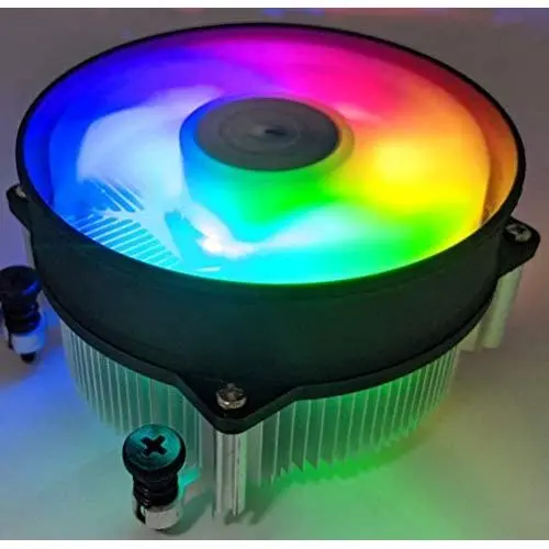 HIGH POWER RadiantAM4 RGB Changing-Color LED Light CPU Cooler with Aluminum Heatsink & 92mm PWM Cooling Fan for AMD Ryzen 5,7,9 Processor/Socket AM4 HIGH POWER RadiantAM4 RGB Changing-Color LED Light CPU Cooler with Aluminum Heatsink & 92mm PWM Cooling Fan for AMD Ryzen 5,7,9 Processor/Socket AM4