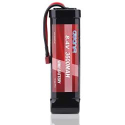 AWANFI 8.4V NiMH 3600mAh 7-Cell Flat Pack RC Battery with Deans Plug for Most 1/10 Scale RC Car RC Truck RC Boat Traxxas LOSI Associated HPI Kyosho Tamiya Hobby