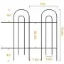 MIXXIDEA Garden Fence Border Metal Decorative Garden Fencing Folding Rustproof Wrought Iron Garden Fence Animal Barrier Landscape Wire Fencing Edge Flower Bed Border Outdoor 14 Panel 31.5inx20ft Black MIXXIDEA Garden Fence Border Metal Decorative Garden Fencing Folding Rustproof Wrought Iron Garden Fence Animal Barrier Landscape Wire Fencing Edge Flower Bed Border Outdoor 14 Panel 31.5inx20ft Black