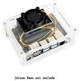 Acrylic Case (Type A) for The Jetson Nano Developer Kit Supports Cooling Fan Easy Access to Peripheral Connectors Dust Resistance