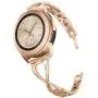 V-MORO Jewelry Bangle Compatible with Galaxy Watch 42mm Bands/Active 44mm 40mm/Samsung Galaxy Watch3 41mm Band Rose Gold Women 20mm Bling Metal Stainless Steel Replacement for Samsung Galaxy Watch 42mm R810 Rose Gold