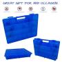 Life Made Better Blue Toy Storage Organizer 2.0 Newly Improved, Durable, Built in Handle, Toy Storage Organizer Compatible with Beyblade, Battle Box for Kids, Compartment Playset Organizer