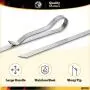 Mountain Grillers BBQ Grilling Kabob Skewers - 17” Stainless Steel - Long Reusable Flat Metal - Barbecue Shish Kebab Sticks – Set of 10 w/Handy Storage Bag