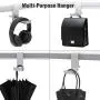 Foldable Headphone Hook Holder, Aluminum Headset Stand Hanger Clamp Under Desk Space Save Mount with Foldable Arm, Universal Fit All Headphones, Silver Foldable Headphone Hook Holder, Aluminum Headset Stand Hanger Clamp Under Desk Space Save Mount with Foldable Arm, Universal Fit All Headphones, Silver