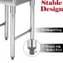DuraSteel SCSN1491NI SCSE15151P 1 Compartment Stainless Steel Utility Preparation Prep NSF Sink, 15''x15'' Inner Tub, Chrome, 27 Pound
