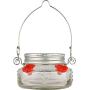Natures Way Bird Products MJF1 Natures Way Mason Jar Hummingbird Dish Feeder, Clear