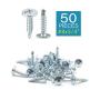 IMScrews 50pcs #8 x 3/4'' Self Drilling Truss Head Screws Standard Thread Wood Work MDF Zinc