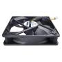 Pinfox 12V DC 120mm Quiet Cooling Fan Silent, Variable Speed Control by 5V to 12V Input, Dual Ball Bearings 3 Pin for PC Computer Case, Home Theater Cabinet, Receiver DVR Xbox, Incubator