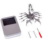 RuiyiF 3D Metal Puzzle Scorpion DIY Model Kit, Detachable 3D Jigsaw Puzzles for Adults , Ornament for Desk