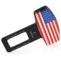 DGZZI Car Seat Belt Clip 2PCS Vehicle Mounted Car Safety Seat Belt Buckles With National Flag Car Metal Seat Belt Plug DGZZI Car Seat Belt Clip 2PCS Vehicle Mounted Car Safety Seat Belt Buckles With National Flag Car Metal Seat Belt Plug