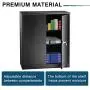 Steel Storage Cabinet with Doors, INVIE Lockable Metal Cabinet with 2 Adjustable Shelves Great for Garage, Kitchen Pantry, Office, Patio and Laundry Room(Black) Steel Storage Cabinet with Doors, INVIE Lockable Metal Cabinet with 2 Adjustable Shelves Great for Garage, Kitchen Pantry, Office, Patio and Laundry Room(Black)