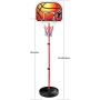 Liberty Imports Kids Portable Mini Basketball Hoop and Stand - Height Adjustable Toy Set with Metal Rim, Ball and Net - Indoor Outdoor Kit for Toddlers, Children