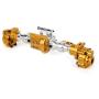 Tbest RC Front Rear Axle, Front Rear Axle RC Car Accessory Modification Parts Fit for Traxxas4 Trx4 Car