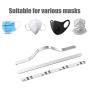 Nose Bridge Strip,100 PCS Aluminum Strips Nose Wire,Bendable Flat Wire Metal Strips for Mask Homemade DIY Making