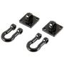 2Pcs Metal RC Car Winch Shackles for 1/10 Traxxas TRX-4 TRX4 Rock Crawler Parts - Black