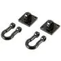 2Pcs Metal RC Car Winch Shackles for 1/10 Traxxas TRX-4 TRX4 Rock Crawler Parts - Black