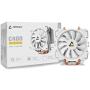 Antec CPU Cooler, C400 Glacial 120mm Pure White LED for Intel LGA 775/1150/ 1151/1155/ 1156/1366/ 2011/2066 & AMD Socket FM2/ FM1/ AM3+/ AM2 +/ AM2/ AM4