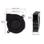 Furiga 3D Printer Fan 12V DC 50X50X15mm 5015 Blower Radial Cooling Fan 1M Cable for Heat Sink 2PCS