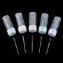 WILLBOND 100 Pieces Sewing Machine Needles Metal Needles Blue Purple Red Yellow Green Tip Needles Sizes DBX1 65/9, 75/11, 90/14, 100/16, 110/18 with 5 Transparent Bottles
