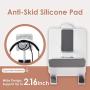 ELECOM Aluminum Tablet Stand with Headphone Holder, Cable Clip Organizer, Adjustable Tilt Angle, Anti-Slip Base (TB-DSCHHPALSV)