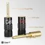 GearIT Banana Plug Connectors, Closed Screw, 24K Gold Plated, 6 Pairs, 12 Pieces GearIT Banana Plug Connectors, Closed Screw, 24K Gold Plated, 6 Pairs, 12 Pieces
