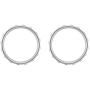 eXtremeRate Matte Chrome Silver Accent Rings Accessories for Xbox One Elite, Elite Series 2 Controller, Replacement Parts Profile Switch Buttons for Xbox One Elite Controller - Pack of 2