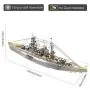 Piececool 3D Puzzle Metal Model Kits-Nagato Class Battleship DIY 3D Metal Jigsaw Puzzle for Adults, Great Gift Idea