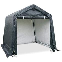 Quictent Storage Shelter 6 x 6- Feet Outdoor Carport Shed Heavy Duty Car Canopy Grey