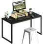 SHW Home Office 48-Inch Computer Desk, Black SHW Home Office 48-Inch Computer Desk, Black
