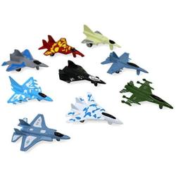 Metal die cast Toy air Plane Set of Military Planes and Jets. Pack of 9.