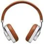 Master & Dynamic MW65 Active Noise-Cancelling (Anc) Wireless Headphones – Bluetooth Over-Ear Headphones with Mic, Silver Metal/ Brown Leather