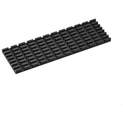 uxcell Aluminum Heatsink 70x22x3mm Black for M.2, for 2280 SSD