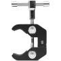 Super Clamp Camera Clamp w/ 1/4''-20 and 3/8''-16 Thread for Cameras, Lights, Umbrellas, Hooks, Shelves, Plate Glass, Cross Bars,Photo Accessories and More