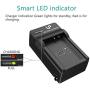 LP-E10 Battery Charger, LP Charger Compatible with Canon EOS Rebel T7, T6, T5, T3, T100, 4000D, 3000D, 2000D, 1500D, 1300D, 1200D, 1100D & More (Not for T3i T5i T6i T6s T7i)