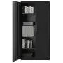 SONGMICS Steel Storage Cabinet, Office Cabinet with Storage Shelves and Double Doors, for Garage and Utility Room, Home Office, Black UOMC015B01 SONGMICS Steel Storage Cabinet, Office Cabinet with Storage Shelves and Double Doors, for Garage and Utility Room, Home Office, Black UOMC015B01