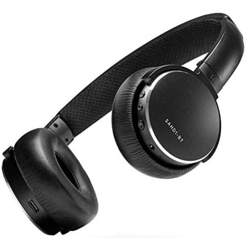 Status Audio BT One Wireless On-Ear Headphones - Bluetooth 5.0. + aptX, 30 Hours of Battery, USB-C + Quick Charge, Award Winning Sound + Minimalist Metal Design, Matte Finish (JetBlack)