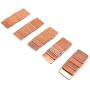 Easycargo 40pcs 6 Sizes 20mm Copper Pad Shim Thermal Assortment Kit, Cooler Copper Pad heatsink for Cooling CPU GPU VGA RAM SSD NVMe M.2 (20x20mmx0.3mm 0.5mm 0.8mm 1mm 1.2mm 1.5mm)